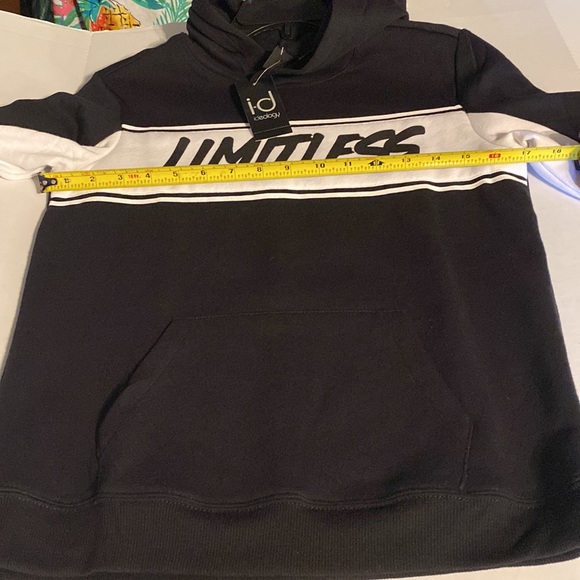 Ideology Big Boys Colorblocked Pullover Hoodie Noir Limitless Medium NWT - Picture 9 of 11